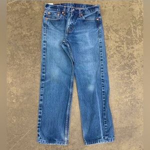 Vintage Y2K Levis 505 Regular wash straight faded denim jeans